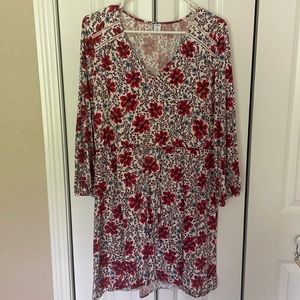 Old Navy 3/4 Sleeve Flutter Dress Medium